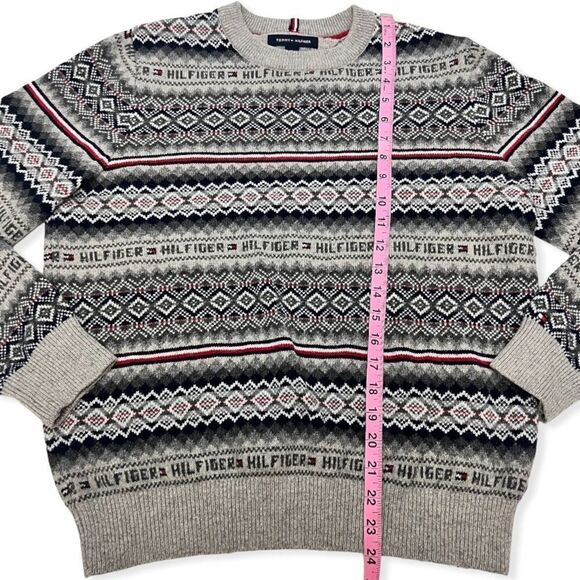 Tommy Hilfiger Wool Blend Fair Isle Sweater - Picture 8 of 11